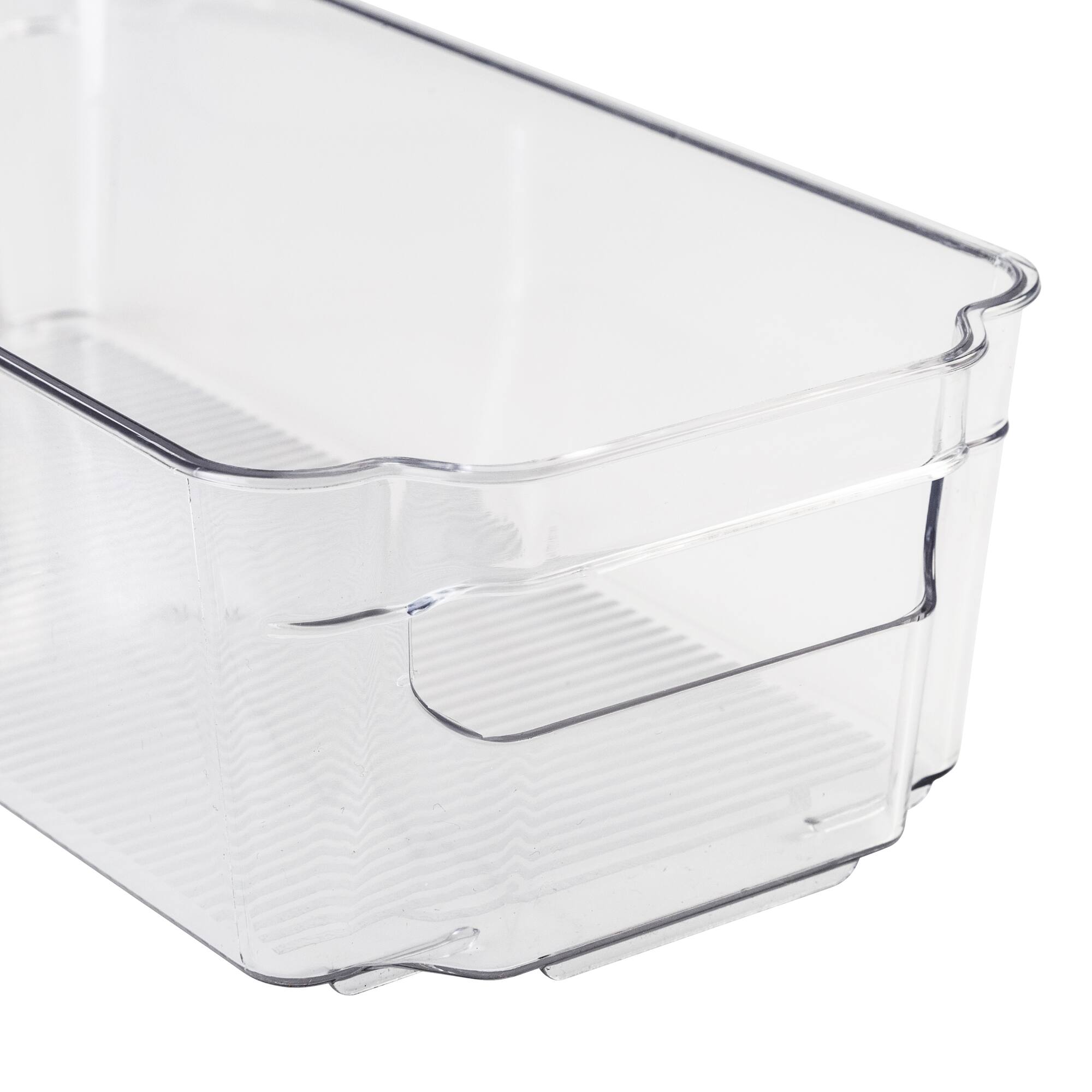 Honey Can Do Clear BPA-Free Stackable Refrigerator Organizer Storage Bins Set
